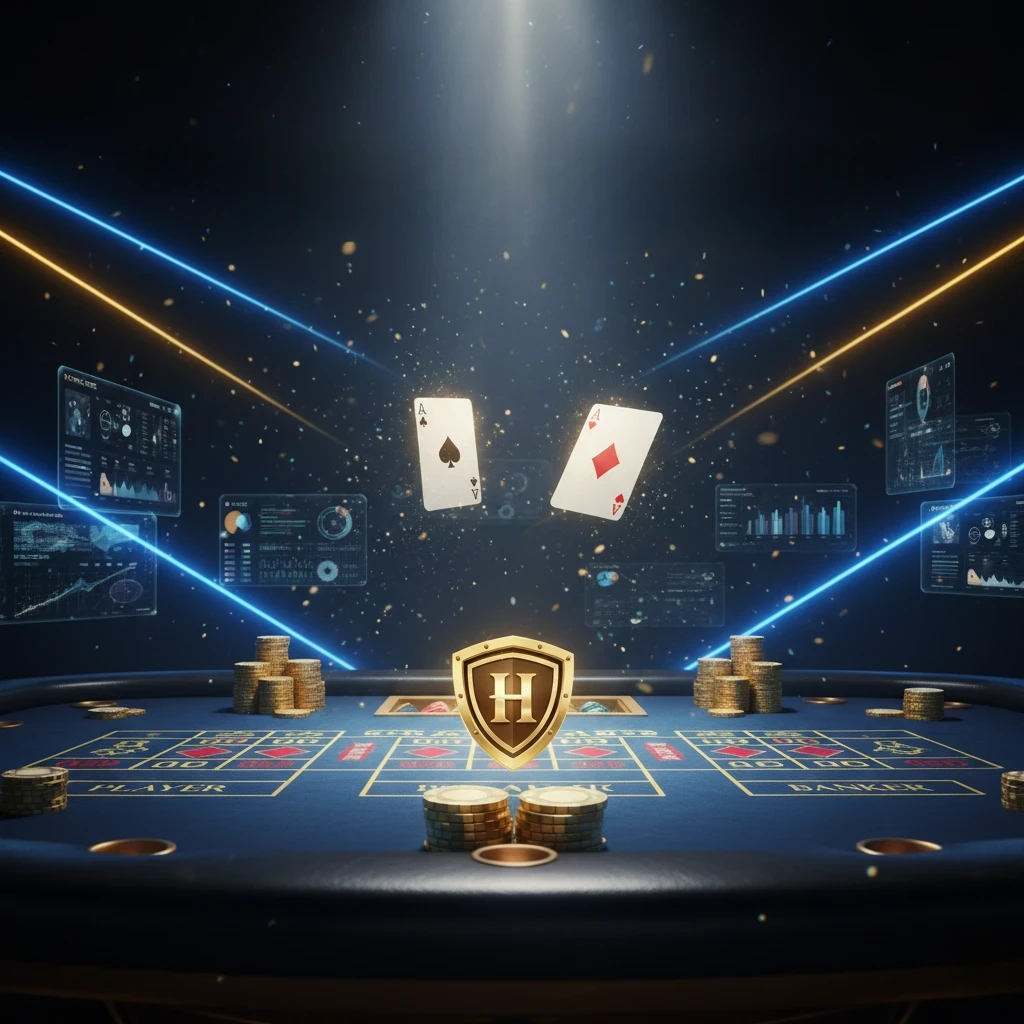 Banner premium Hokiku88 cara bermain baccarat dengan desain kasino elegan