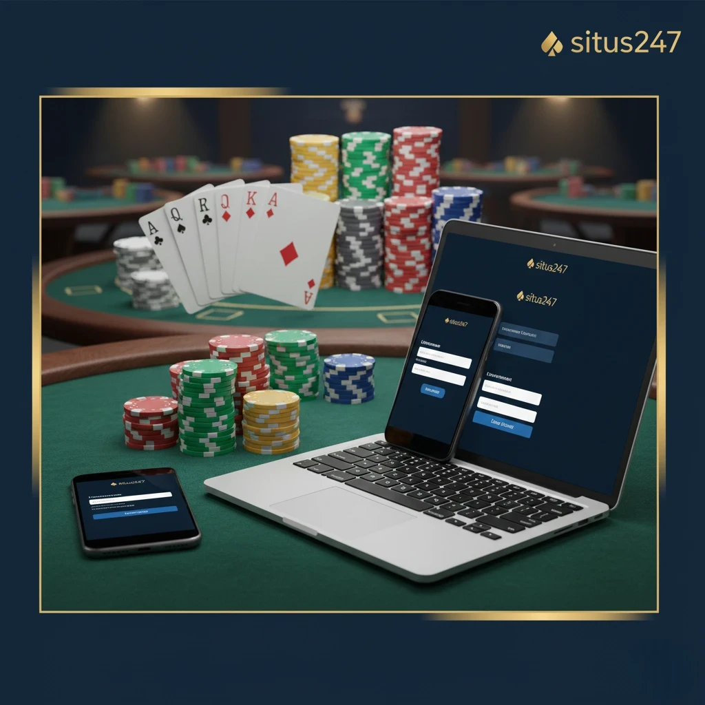 Banner panduan situs247 login di agen poker online