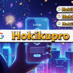 Ilustrasi akses login Hokiku88 saat Tahun Baru dengan ikon keamanan dan suasana perayaan.