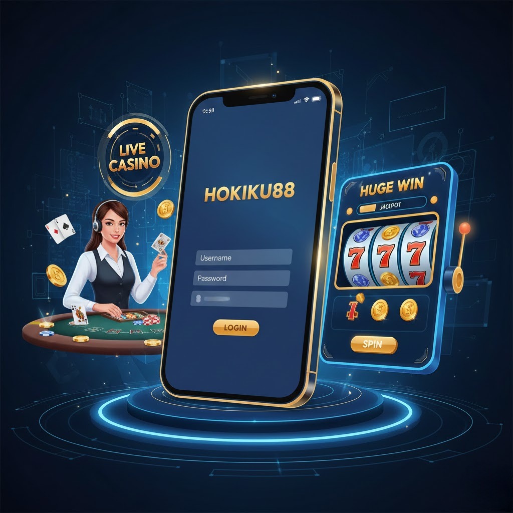 Hokiku88 login untuk slot games dan live casino paling populer, aman dan terpercaya
