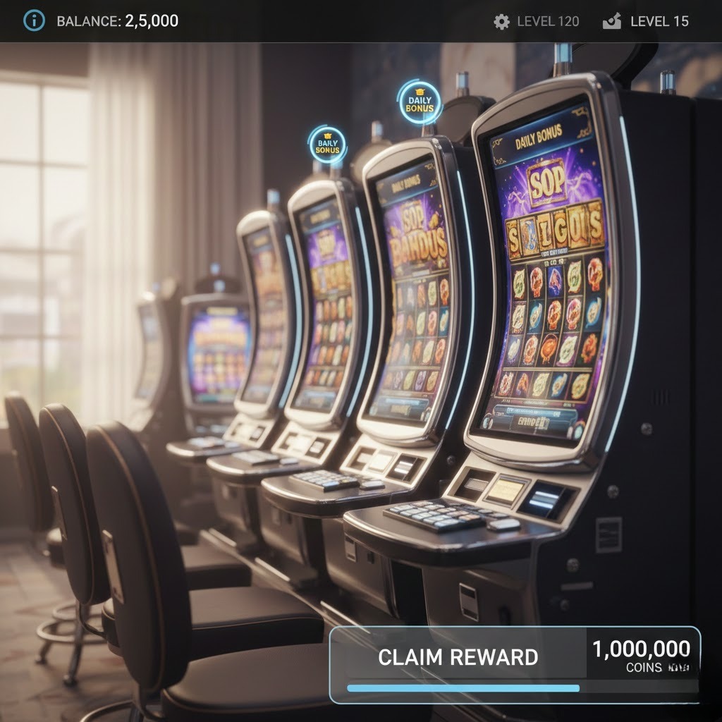 slot online bonus harian terbesar dengan tampilan mesin slot modern dan hadiah bonus harian